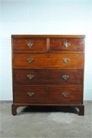 Mahogany Two Over Three High Chest of Drawers