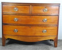 19th Century Two Over Two Bow Front Chest