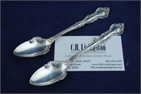 Pair of Fancy Sterling Spoons