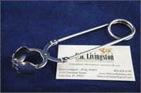 Sterling Spring Loaded Tongs