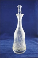 Cut Crystal Decanter w/ Flared Top