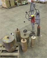 Milwaukee Core Drill with (7) Bits