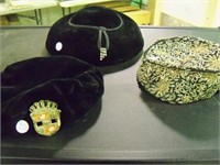 3 Hats, Black & glitter