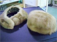 Tan Fur Hat & Collar L. S. Ayres & Co box
