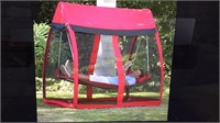 New red hammock from Hammacher Schlemmer. Needs