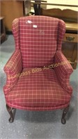Upholstered Wingback Chair. Needs to be cleaned
