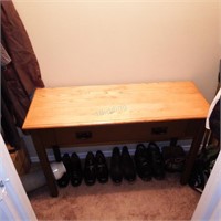 Wooden Sofa Table with Drawer