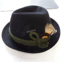 Vintage Black Men's Felt Hat  A. Breiter Muncheon