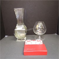 Three pieces of Marked Baccarat Crystal