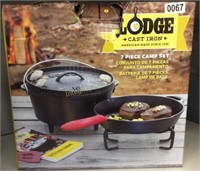 Lodge Cast Iron 7pc Camp Set $100 Retail