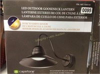 Capstone LED Outdoor Gooseneck Lantern