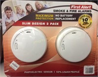 First Alert Smoke & Fire Alarms 2pk *See desc