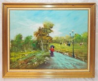 Artist Signed Oil On Canvas