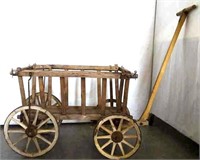 Antique Wooden and Metal Cart