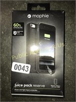 MOPHIE $139 RETAIL BATTERY CASE FOR IPHONE 6s/6