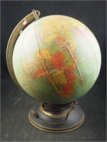 1950's Replogle 12" Lighted World Table Top Globe
