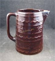 Marcrest Brown Glaze Stoneware Large Pitcher