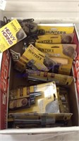 Misc box of hunting supplies