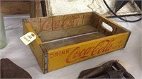 Coca cola wooden crate