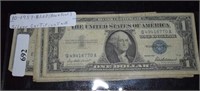 (10) $1 1957 Silver Certificates