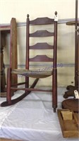 ladder back rocking chair