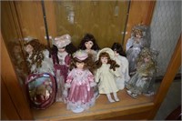 Eight Porcelain Dolls and Apple Cheeks Soft Body