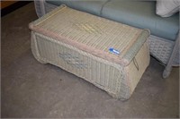 Wicker Coffee Table / Chest with Hinged Lid