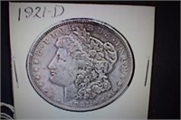1921d  Morgan Silver Dollar
