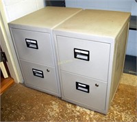 2 Sentry Fire Proof 2 Drawer File Cabinet
