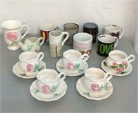 Assorted Coffee Mugs & Decorative Tea Cups V4A