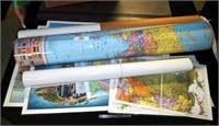 Large Lot Of Maps