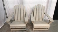 Matching Wooden Adirondack Chairs P1B