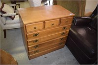 Vtg Solid Maple Chest of Drawers
