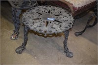 Heavy Iron Ornate Patio Table w/ Grapevine Motif