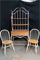 Bakers Rack & Chairs P8A