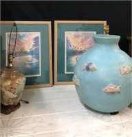 Sea Theme Lamps & Paintings P9B