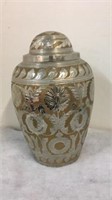 Decorative  Repousse Silver and Gold Urn V4A