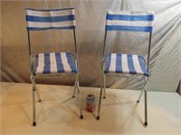 Lot de 2 chaises pliantes pour la plage