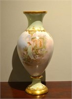 Monumental French Limoges porcelain vase