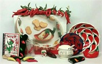 Chili Pepper Decorations & Serving Dishes