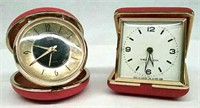 Vintage Westclox & Elgin Travel Compact Clocks