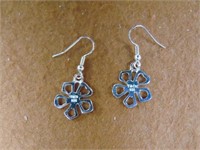 Tiffany & Co Picasso Silver Daisy Flower Earrings