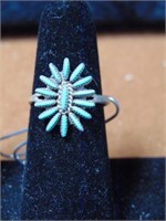 Turquoise Cluster Ring