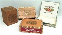 (4) Cigar Boxes