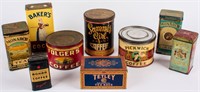 Nice Collection of Antique Vintage Tins