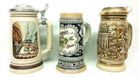 (3) Collectable Beer Steins