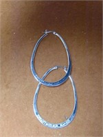 Tiffany & Co Designer Oval Hoop Earrings