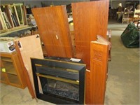 Dimplex Air Heater Fireplace, Mission Style Oak