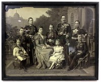 Antique Kaiser Wilhelm Ii Family Portrait Print
