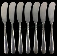 (7) Oneida Sterling Silver Heiress Butter Knives